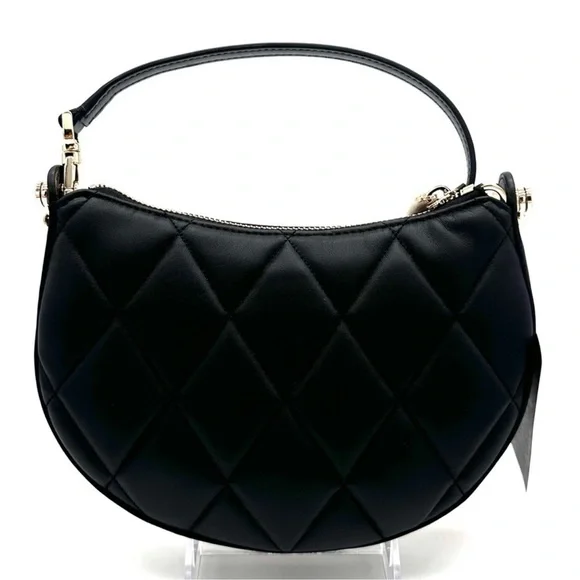 Kate Spade Carey Zip Top Crossbody Bag Black/Gold - Picture 8 of 15